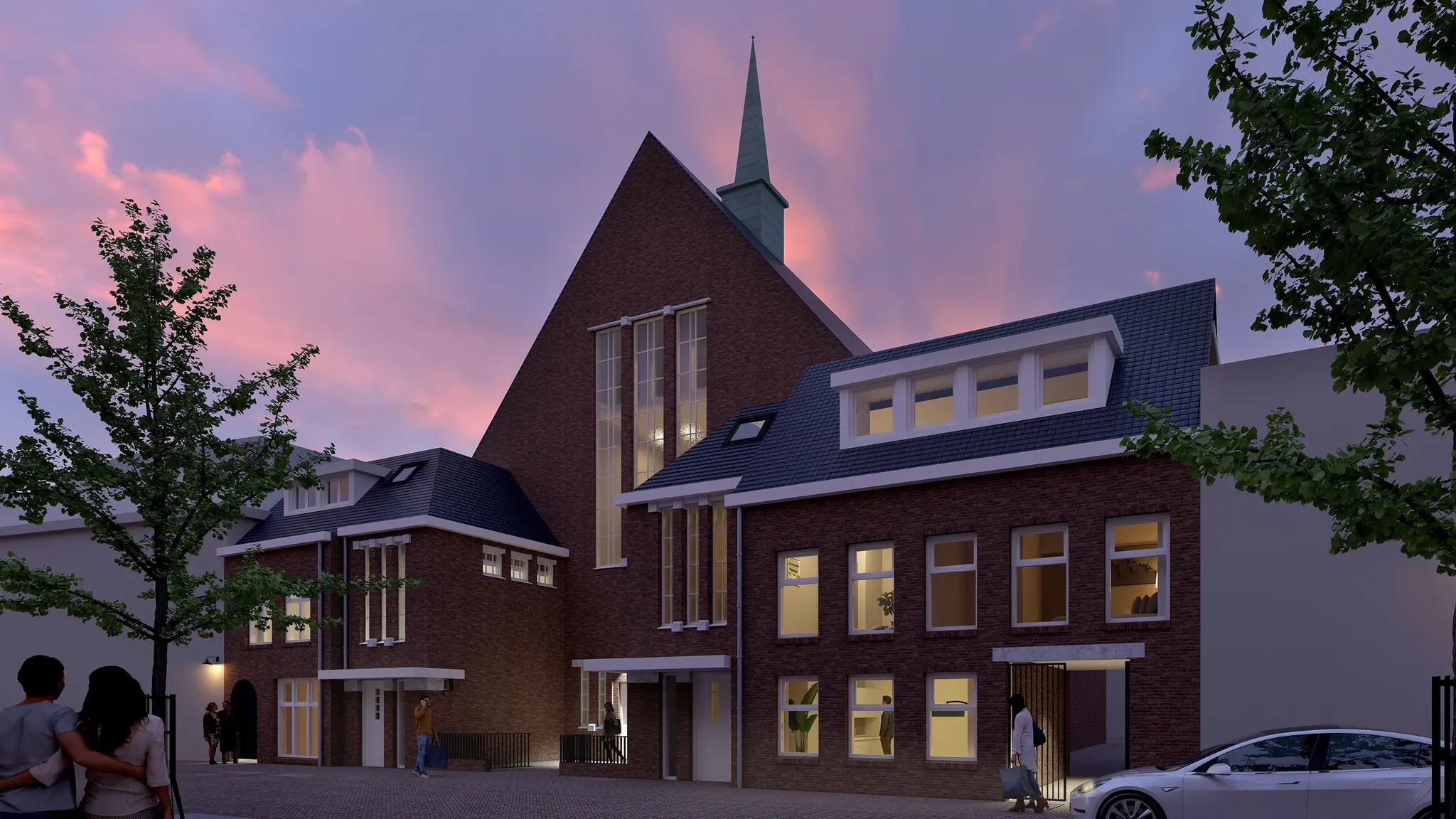 Modern Wonen in een Historische Kerk: 17 Appartementen en 5 Stadswoningen